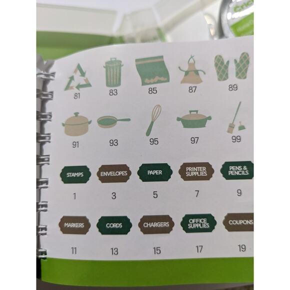 Cricut Cartridge - HOME ORGANIZATION 350 Images Kitchen Closet Pantry Labeling - Picture 10 of 12